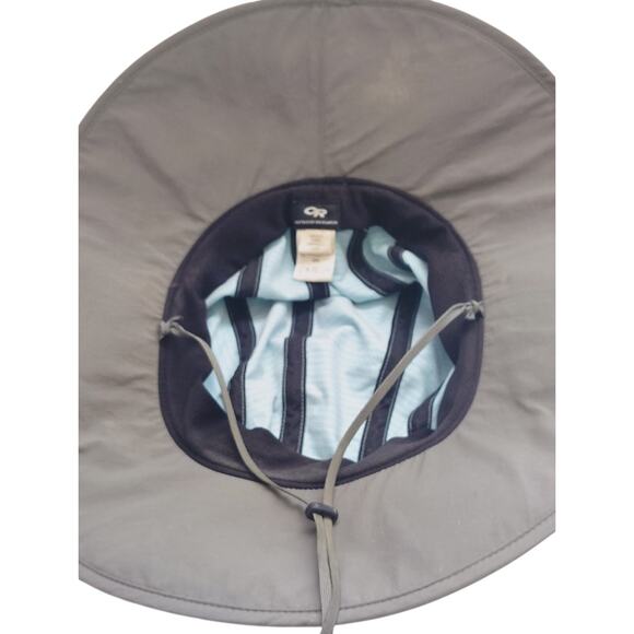 Outdoor Research Wide Brim Sun Hat Blue Gray UPF Hiking Beach Hat USA main image 4